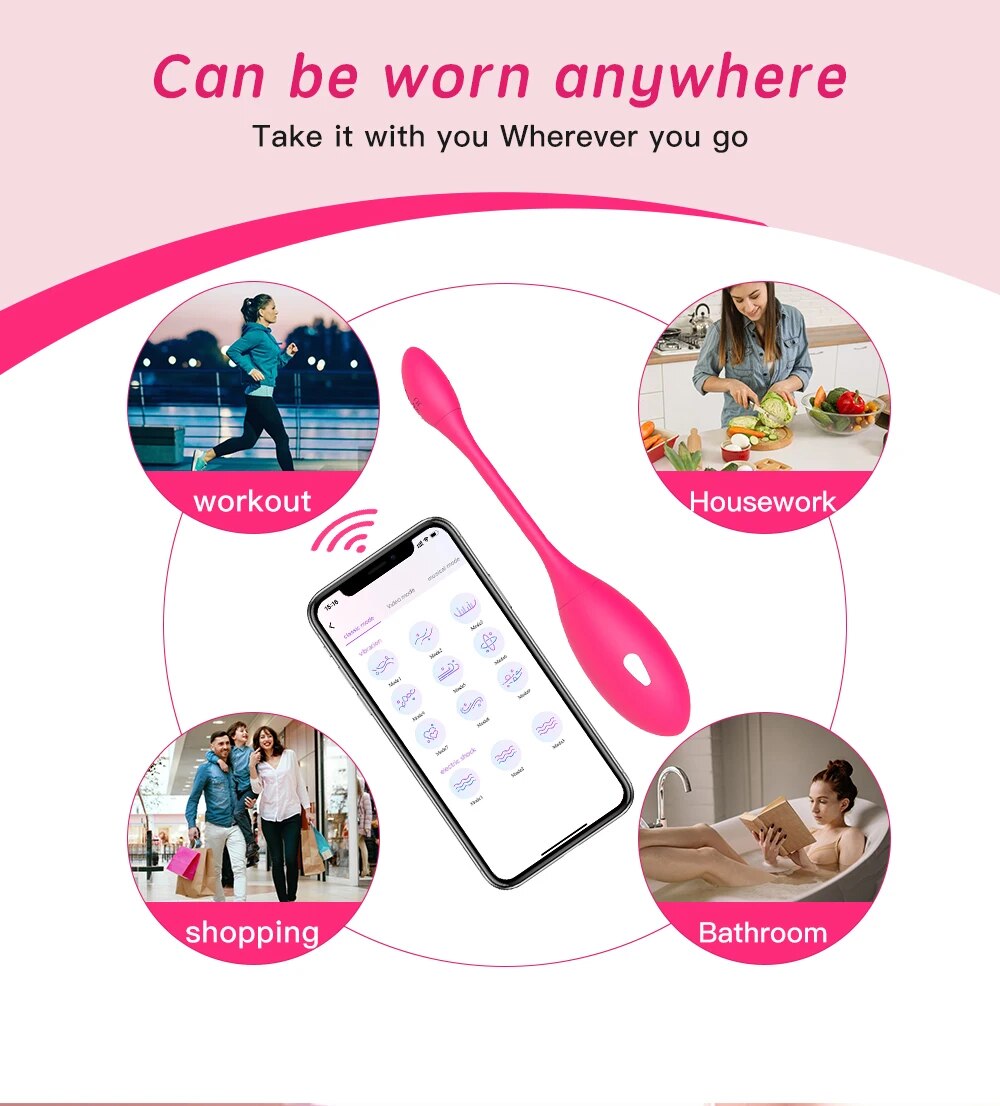 Trứng Rung Điện Levett Bluetooth App Điều Khiển Từ Xa Kích Thích