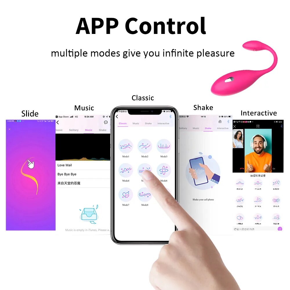 Trứng Rung Điện Levett Bluetooth App Điều Khiển Từ Xa Kích Thích