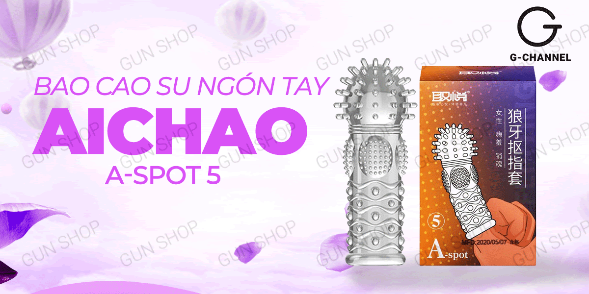 Bao cao su ngón tay Aichao gai lớn mềm mại kích thích cực đỉnh Bao cao su ngón tay Aichao gai lớn mềm mại kích thích cực đỉnh