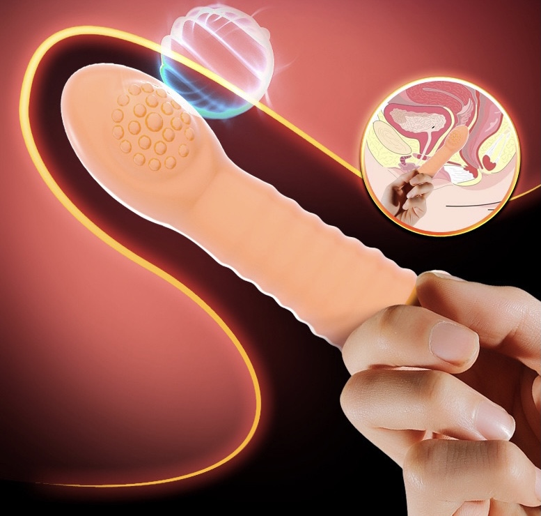 Bao cao su ngón tay silicone rung gai massage điểm G kích thích