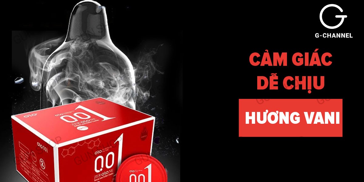 Bao cao su OLO 0.01 Đỏ siêu mỏng nóng ấm hộp 10 siêu kích thích