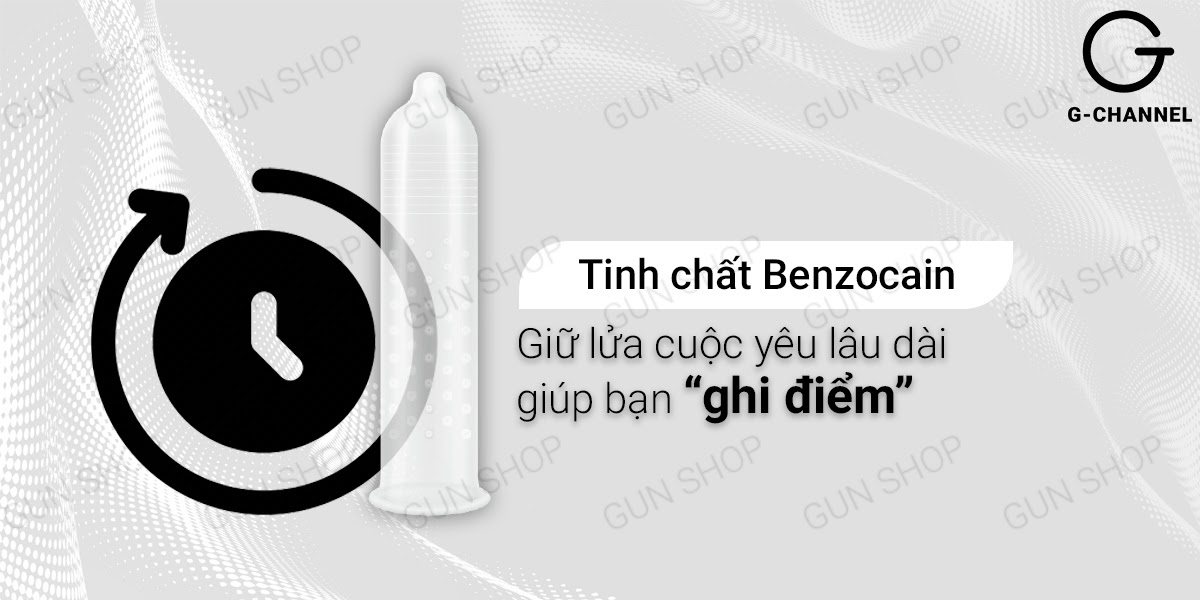 Bao cao su Rocmen Long Shock Kéo dài Hộp 12 cái Tăng khoái cảm An toàn