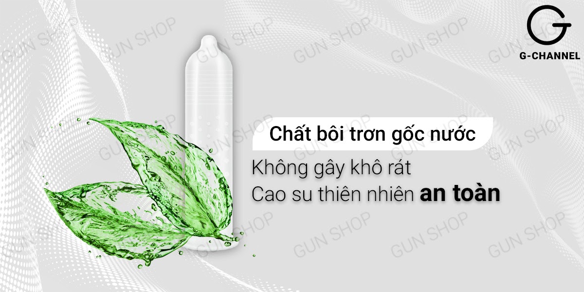 Bao cao su Rocmen Long Shock Kéo dài Hộp 12 cái Tăng khoái cảm An toàn