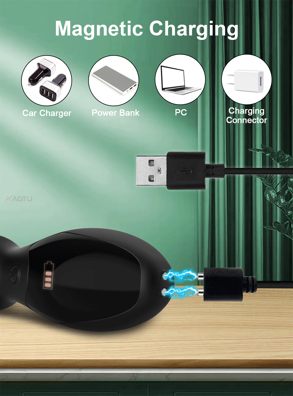 Máy massage tuyến tiền liệt Que Rung Hậu Môn màn hình Led