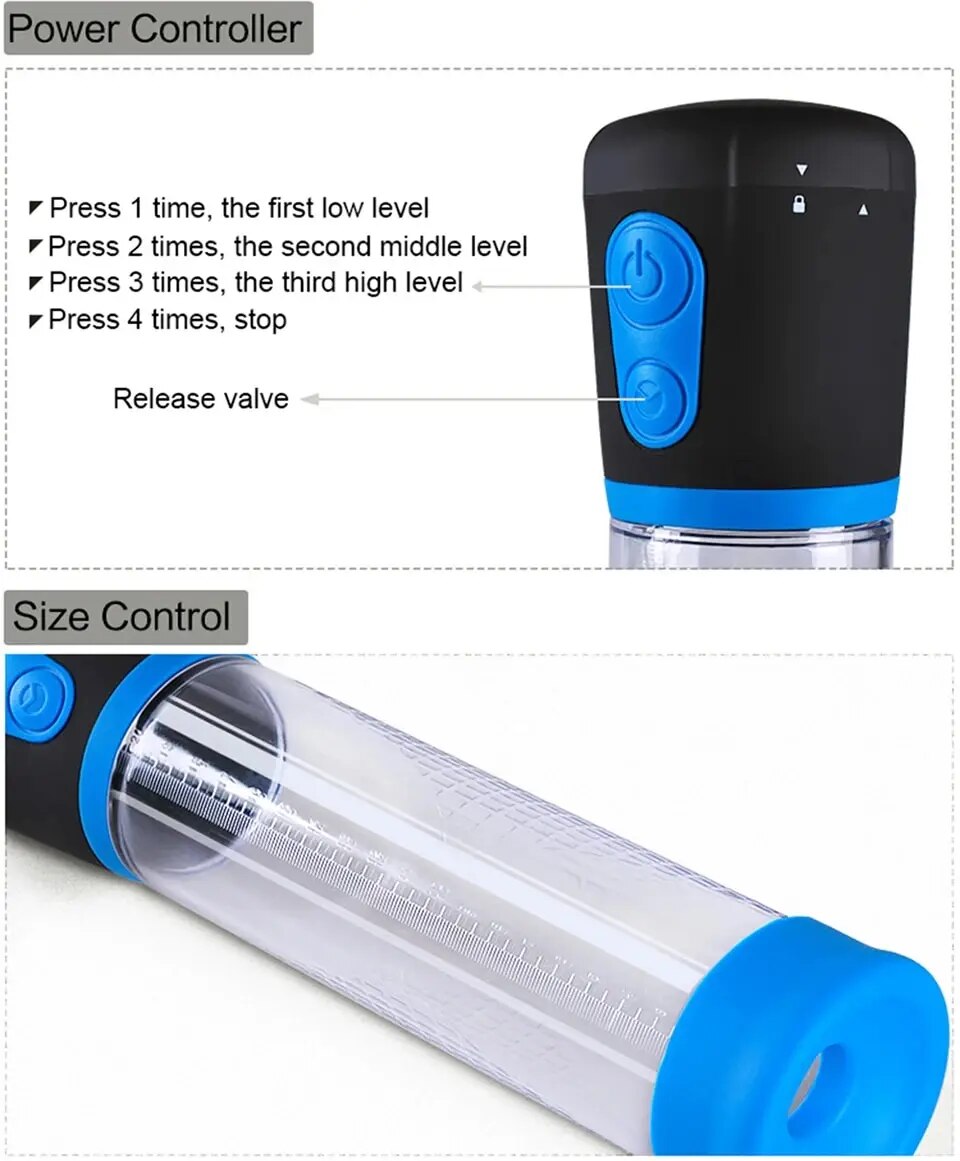 Máy tập tăng kích thước dương vật Men PowerUp hút chân không hiệu quả Máy tập tăng kích thước dương vật Men PowerUp hút chân không hiệu quả