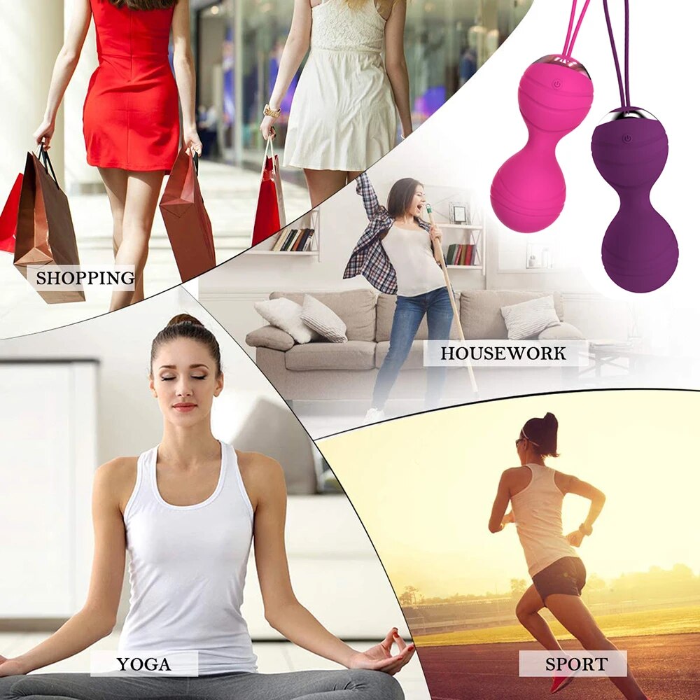 Trứng rung cao cấp điều khiển app Bóng kegel se khít âm đạo