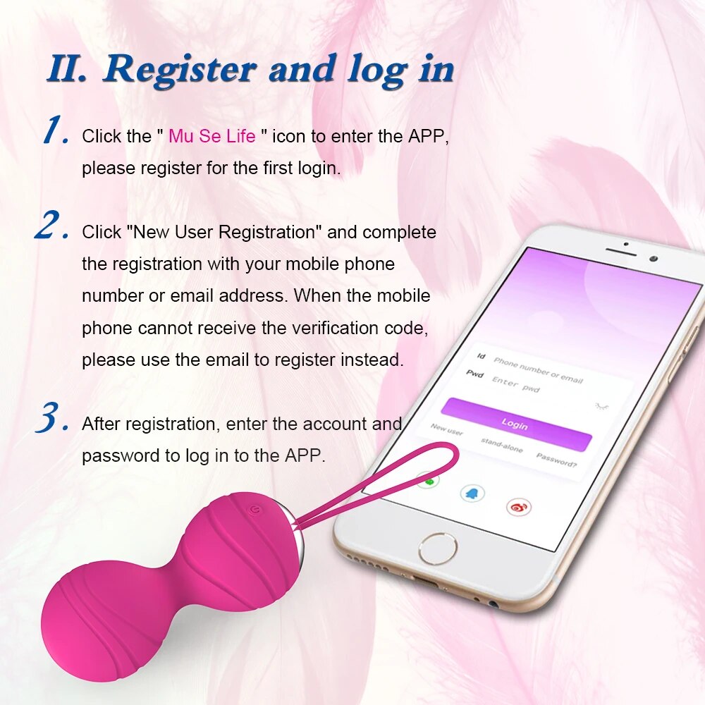 Trứng rung cao cấp điều khiển app Bóng kegel se khít âm đạo