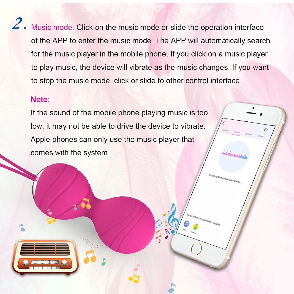 Trứng rung cao cấp điều khiển app Bóng kegel se khít âm đạo