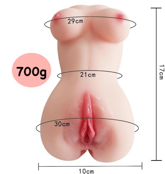búp bê bán thân mini 700g âm đạo giả siêu thực chơi sướng