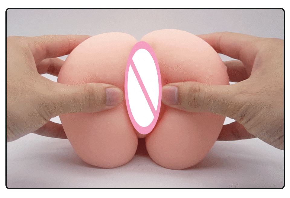 Mông giả silicon nguyên khối 3D lớn có lỗ âm đạo hậu môn, siêu thực, dễ dàng sử dụng