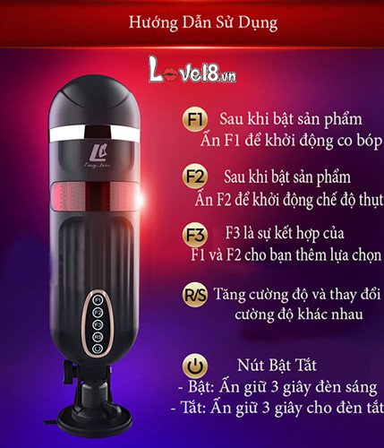 Máy Âm Đạo Giả FreeLander Cao Cấp Rung Thụt Mạnh Nhật Bản Pin Sạc