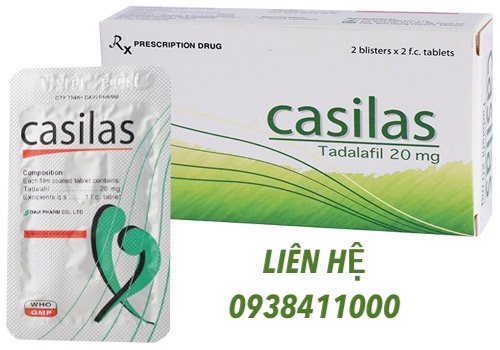 Viên uống Casilas 20mg trị xuất tinh sớm kéo dài quan hệ an toàn hiệu quả Viên uống Casilas 20mg trị xuất tinh sớm kéo dài quan hệ an toàn hiệu quả