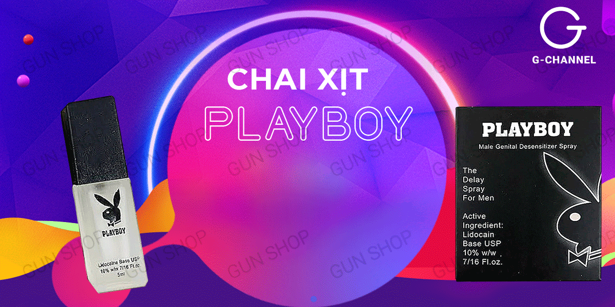 Chai xịt Anh Playboy 5ml Kéo dài thời gian Yêu lâu Kiểm soát xuất tinh Chai xịt Anh Playboy 5ml Kéo dài thời gian Yêu lâu Kiểm soát xuất tinh