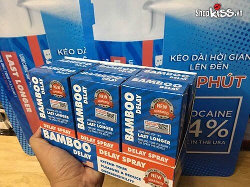 Chai xịt Bamboo Delay Mỹ chống xuất tinh sớm Kéo dài quan hệ