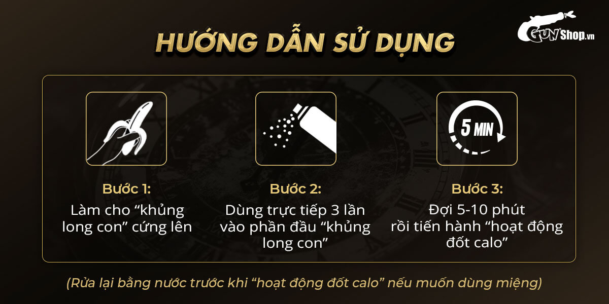 Powergra Delay Spray Sìn Sú 12ml xịt kéo dài thời gian tăng cường sung mãn