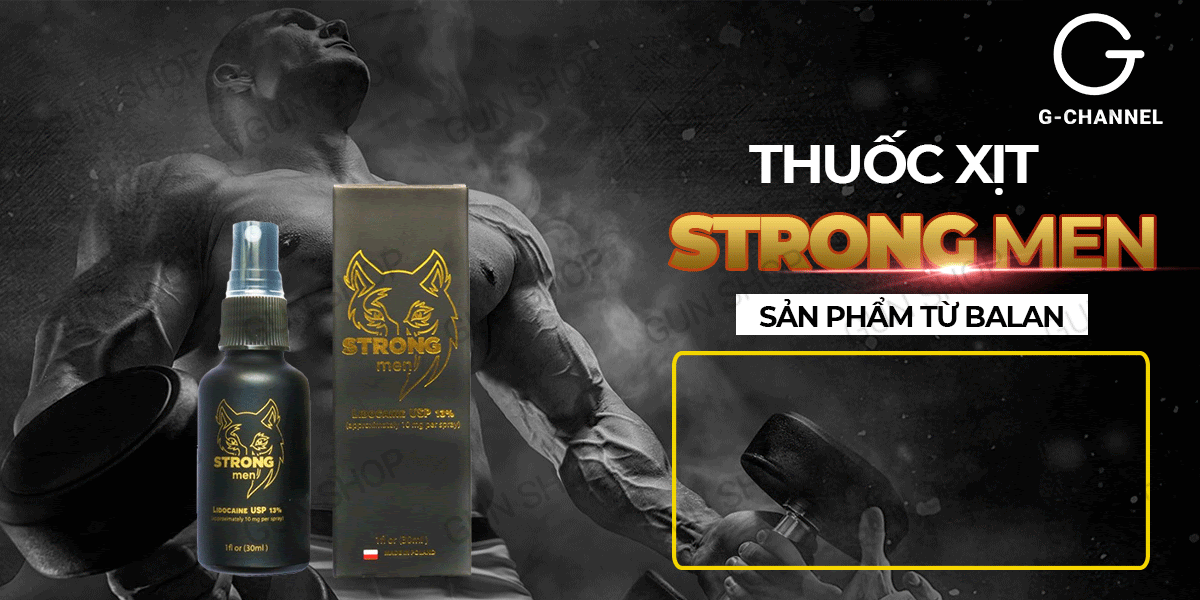 Chai xịt Strong Men 30ml Kéo dài thời gian Tăng cường bản lĩnh Chai xịt Strong Men 30ml Kéo dài thời gian Tăng cường bản lĩnh