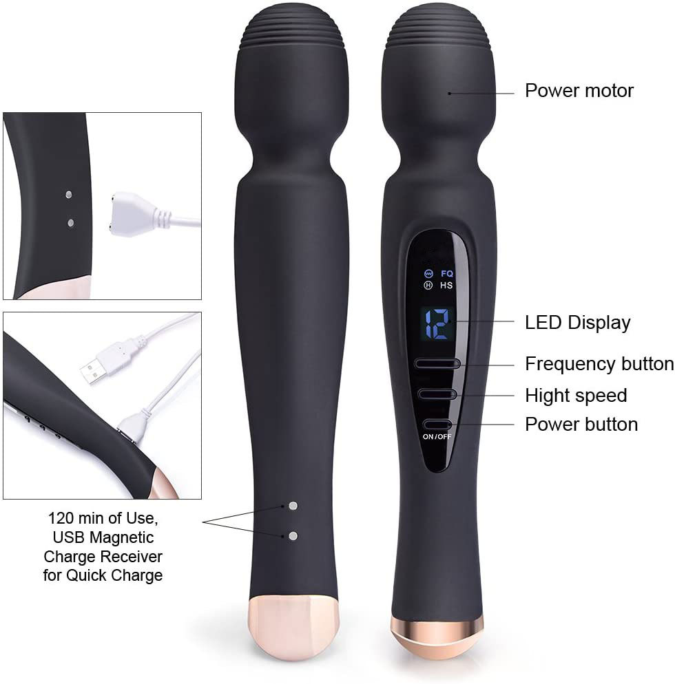 Chày Rung Zini Magic Wand 360 Độ Massage G Kích Thích Cực Sướng
