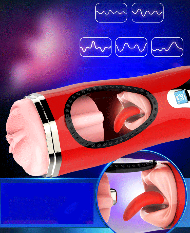 Máy thủ dâm rung nhiệt lưỡi liếm siêu thực Jiuai cho nam Máy thủ dâm rung nhiệt lưỡi liếm siêu thực Jiuai cho nam