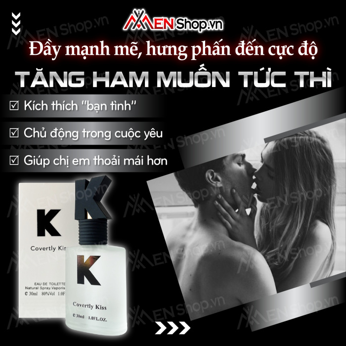 Nước hoa kích dục Nam K Covertly Kiss hàng nhập khẩu chính hãng Nước hoa kích dục Nam K Covertly Kiss hàng nhập khẩu chính hãng
