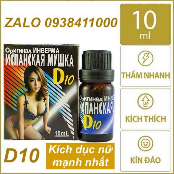 Thuốc Kích Dục Nữ D10 Nga Chính Hãng An Toàn Mạnh Mẽ