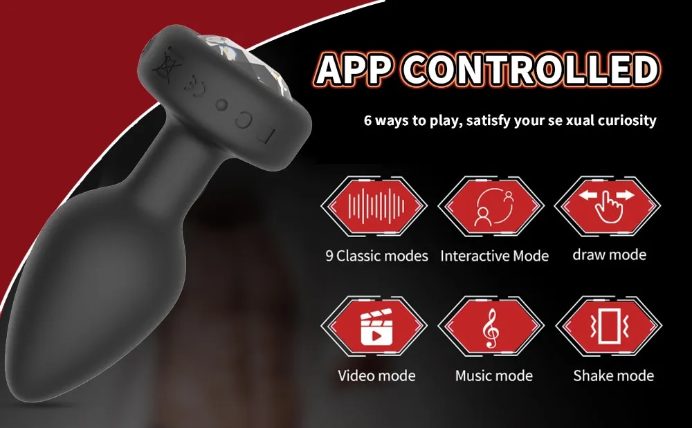 Phích cắm hậu môn Love Spouse bluetooth điều khiển app tiện lợi