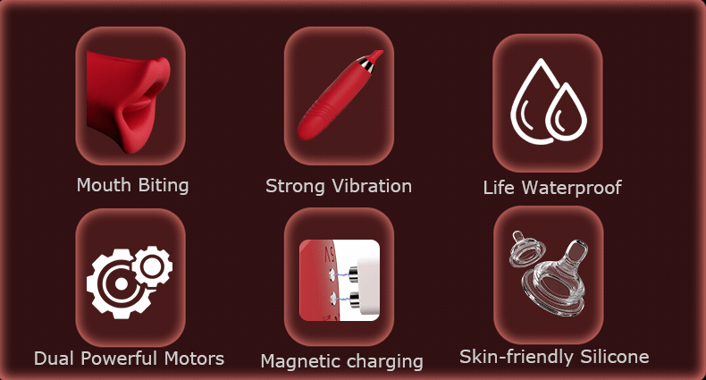 Trứng rung hoa hồng siêu kích thích massage điểm G, oral sex