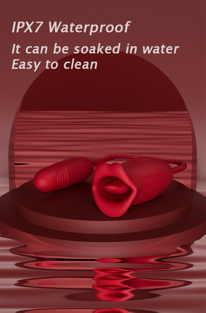 Trứng rung hoa hồng siêu kích thích massage điểm G, oral sex