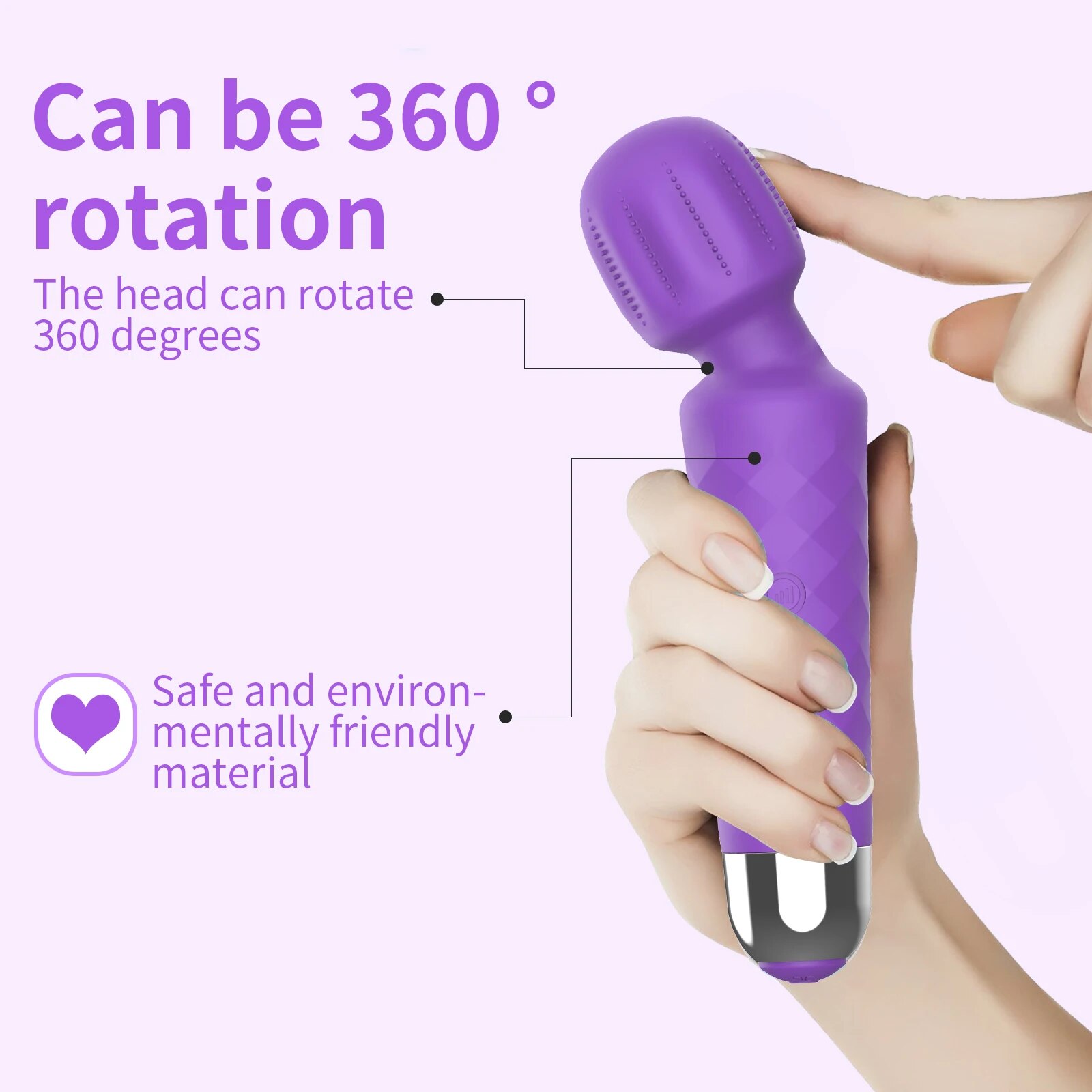 Chày Rung Tình Yêu Safiman Magic Wand Gai Nổi Kích Thích G