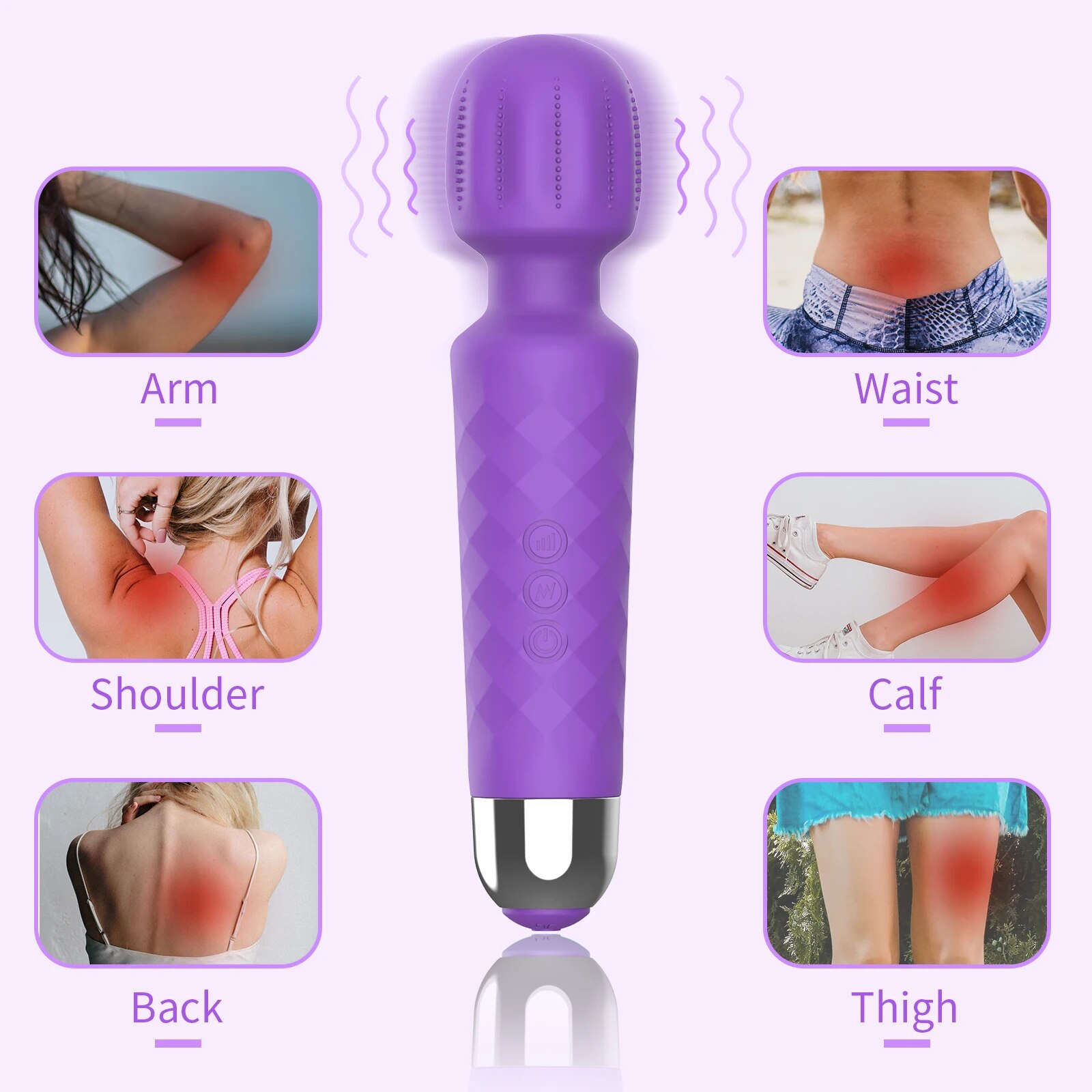 Chày Rung Tình Yêu Safiman Magic Wand Gai Nổi Kích Thích G