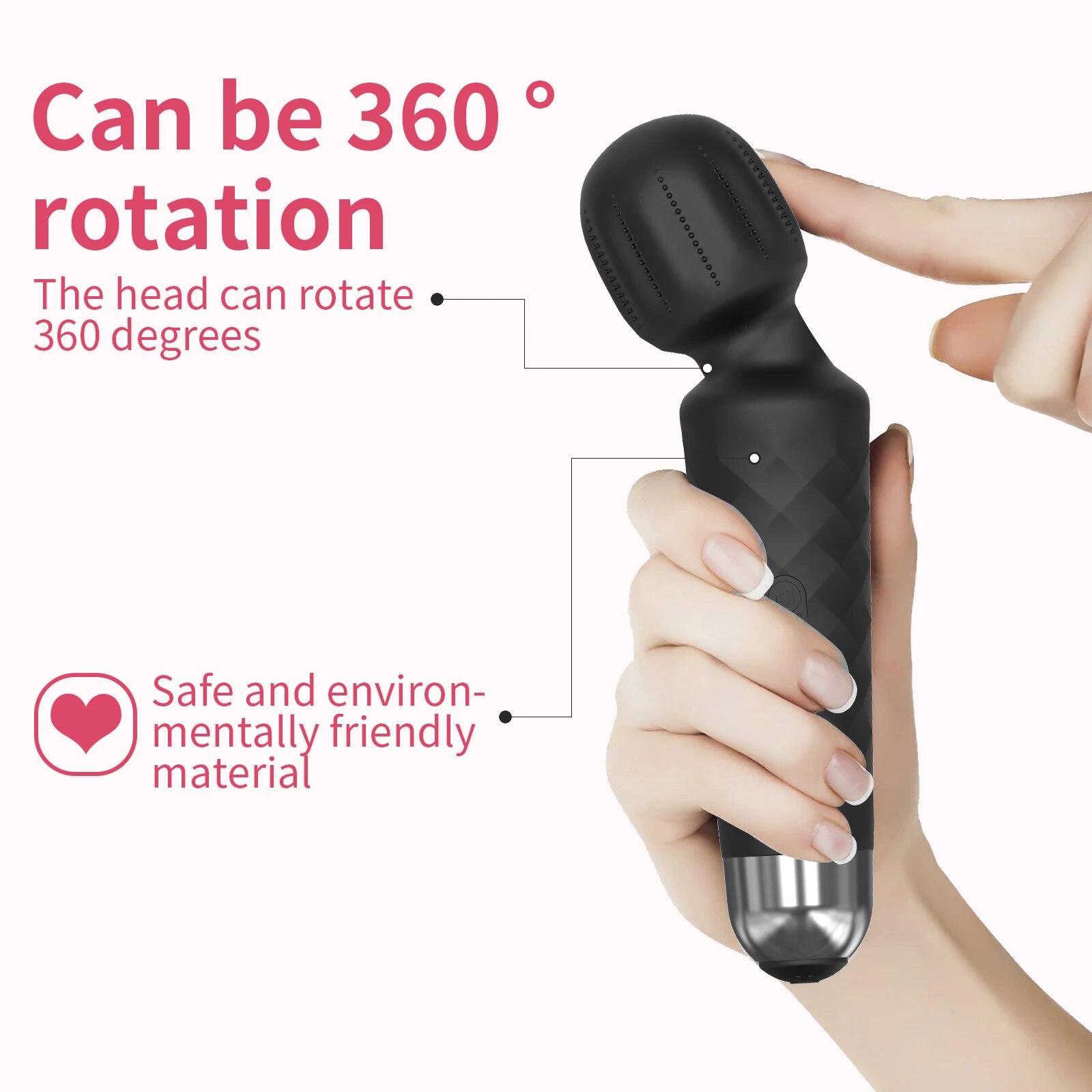 Chày Rung Tình Yêu Safiman Magic Wand Gai Nổi Kích Thích G