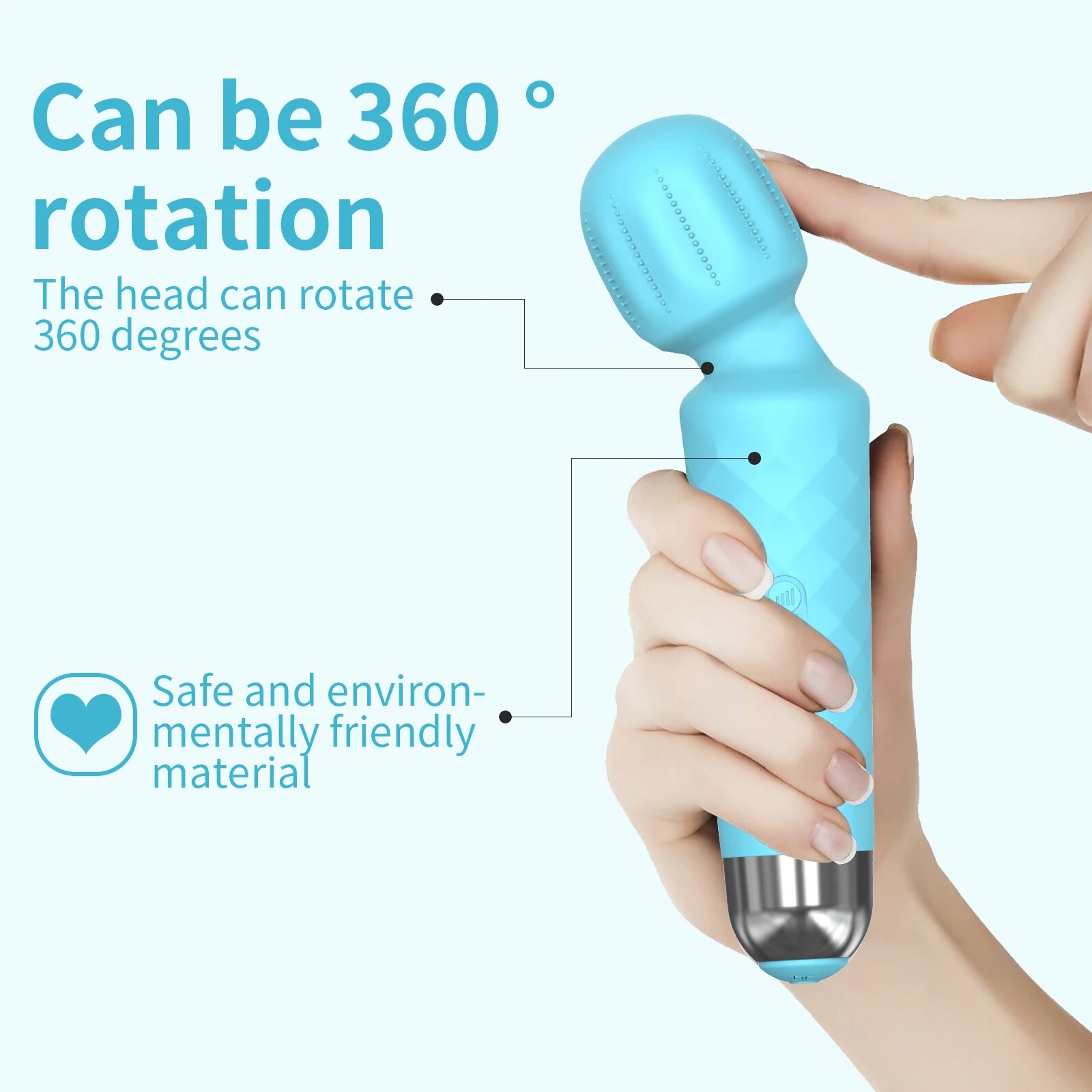 Chày Rung Tình Yêu Safiman Magic Wand Gai Nổi Kích Thích G