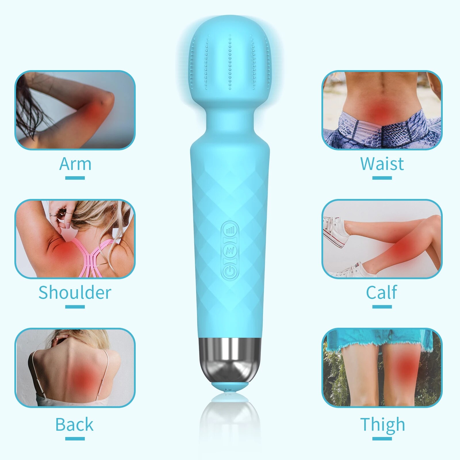 Chày Rung Tình Yêu Safiman Magic Wand Gai Nổi Kích Thích G