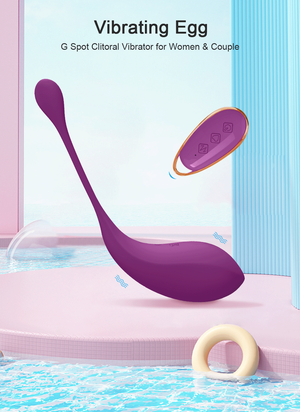 Trứng rung không dây điều khiển từ xa kích thích mạnh mẽ