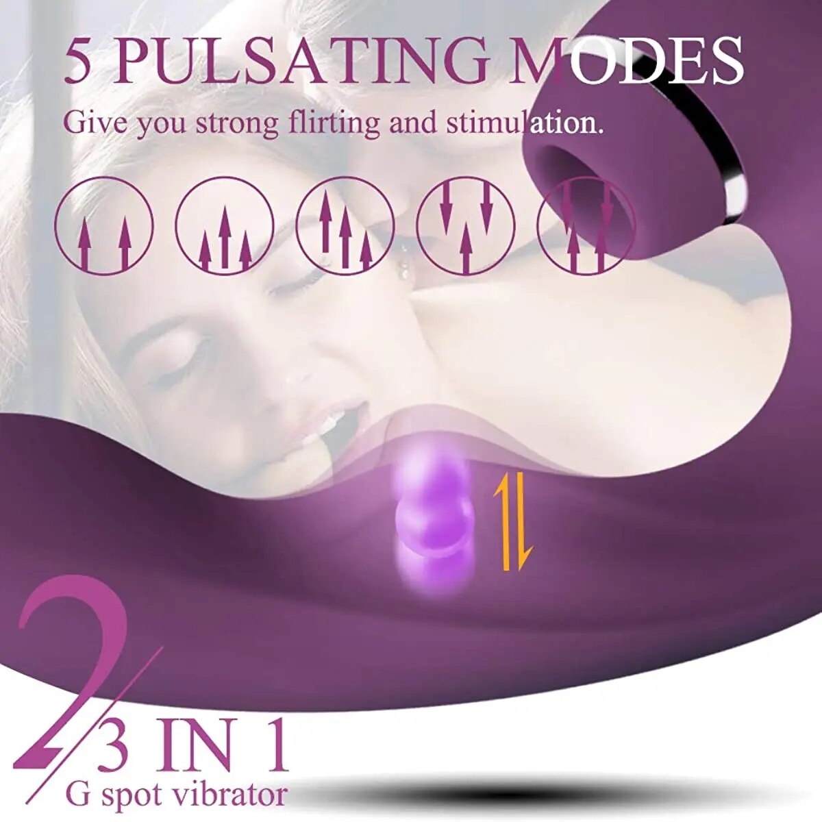 Dương vật giả 3 trong 1 khoái cảm đỉnh điểm hột le điểm G