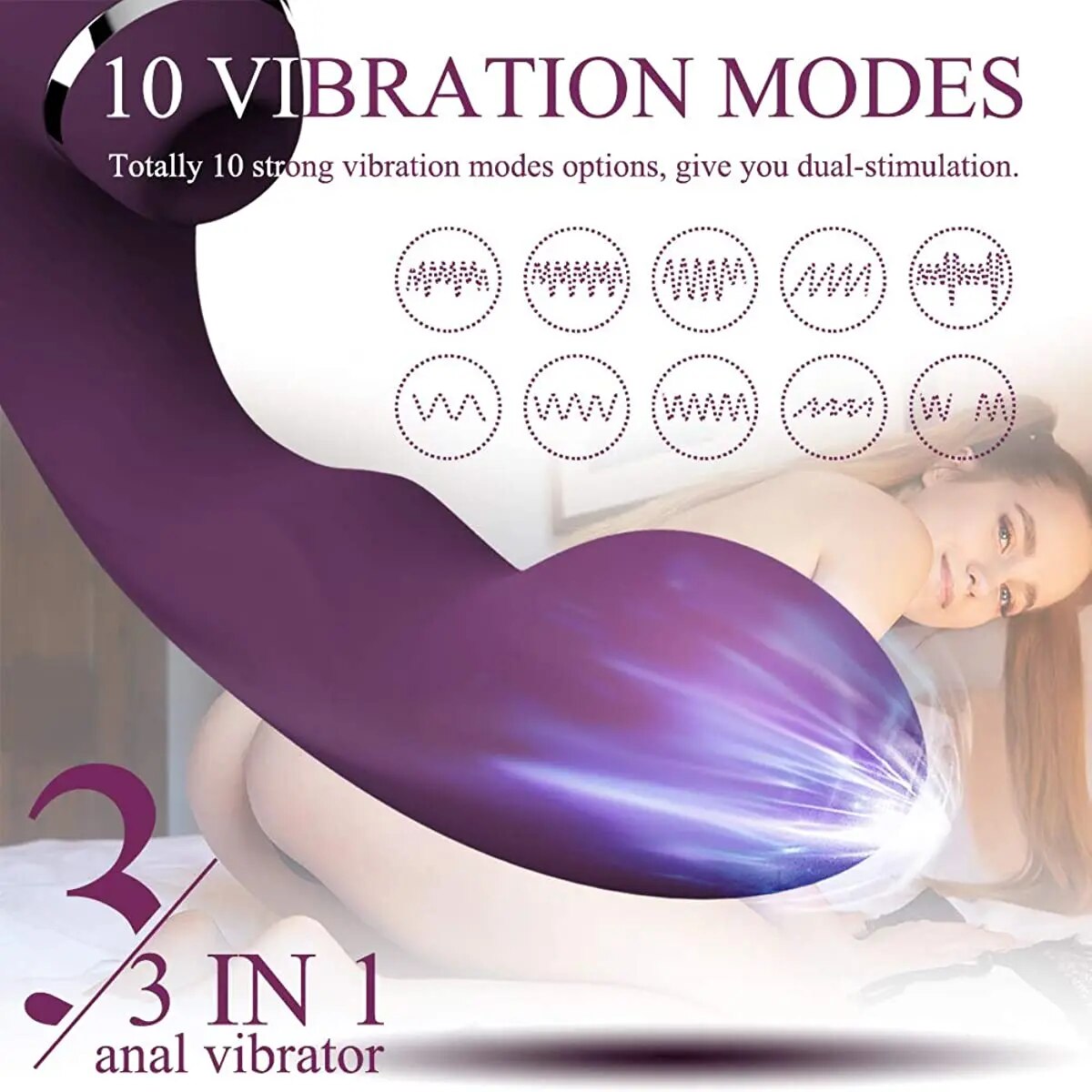 Dương vật giả 3 trong 1 khoái cảm đỉnh điểm hột le điểm G