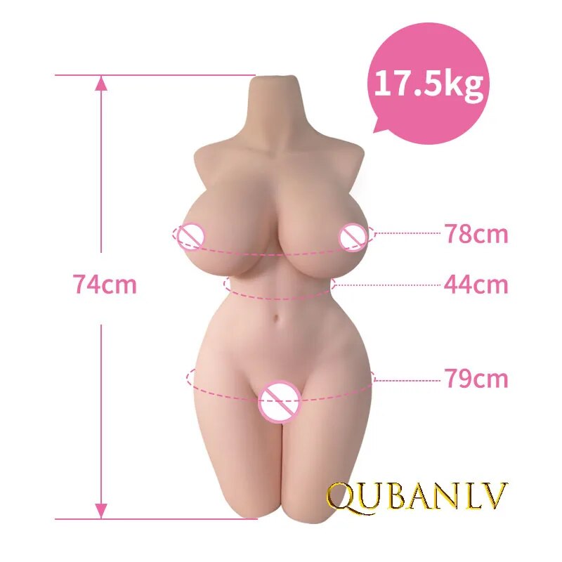 Búp bê tình dục bán thân 17.5kg silicon mềm mại như thật giá tốt