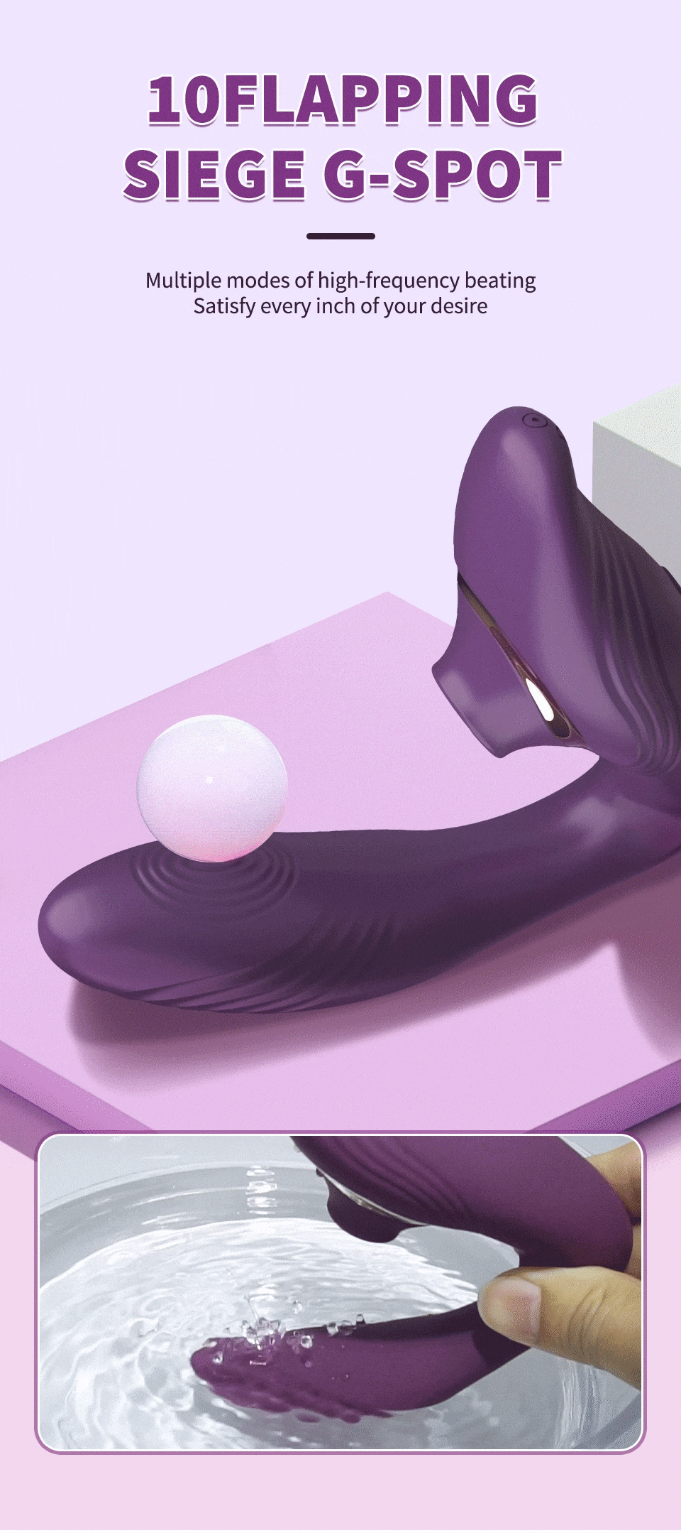 Máy Massage 2 Đầu Becky Rung Bú Hút - Tăng Khoái Cảm Cực Đỉnh