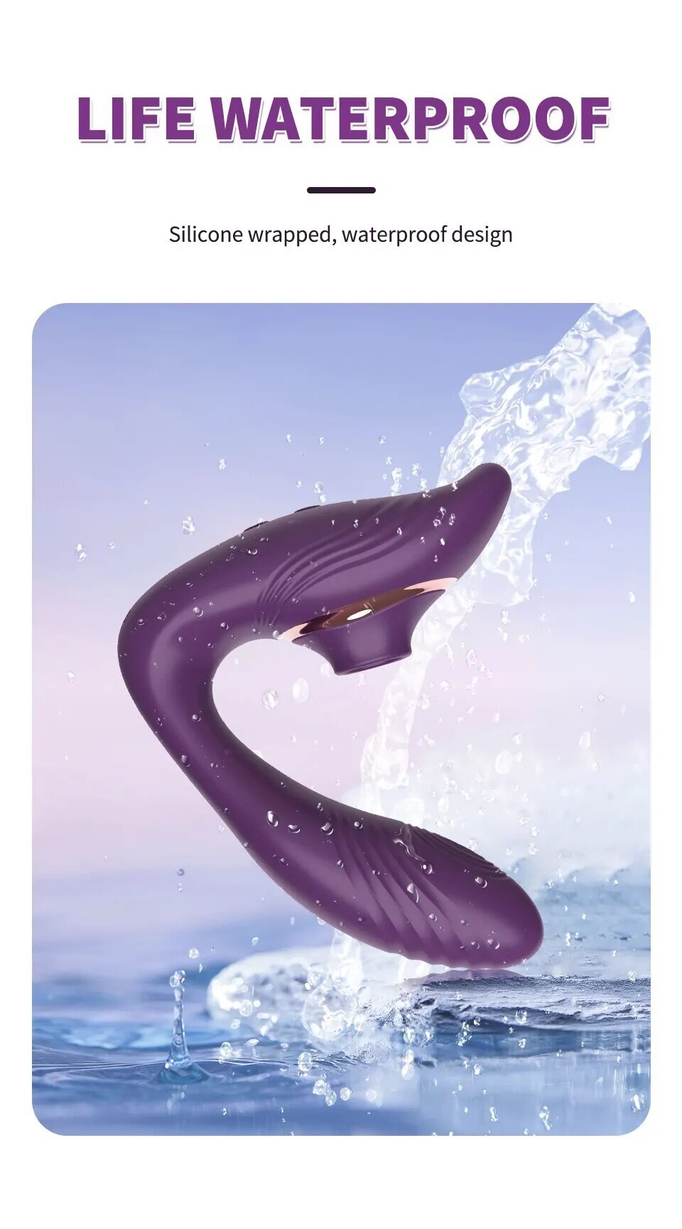 Máy Massage 2 Đầu Becky Rung Bú Hút - Tăng Khoái Cảm Cực Đỉnh