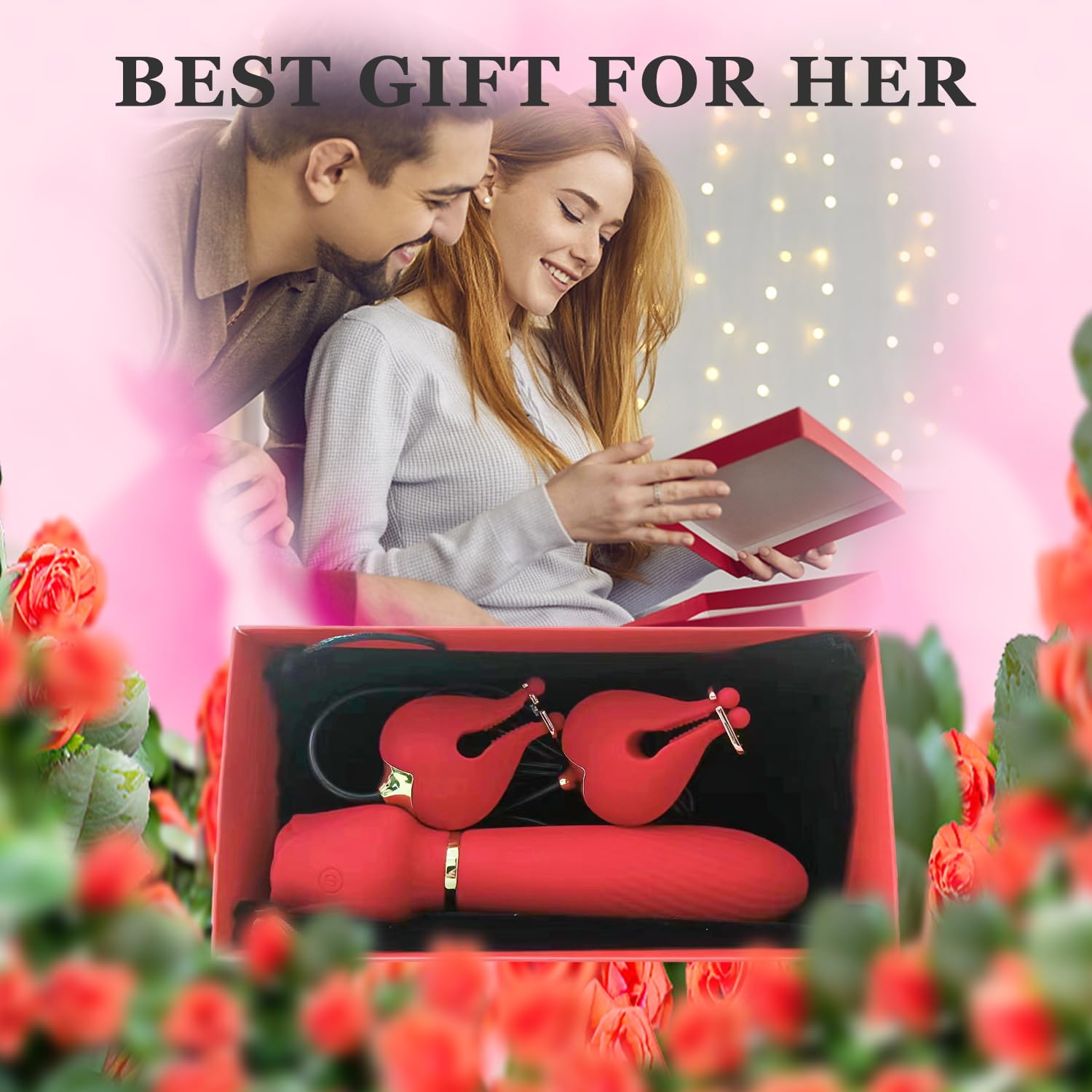 Chày Rung 2 Đầu Kích Thích Điểm G - Kẹp Vú Mới Lạ