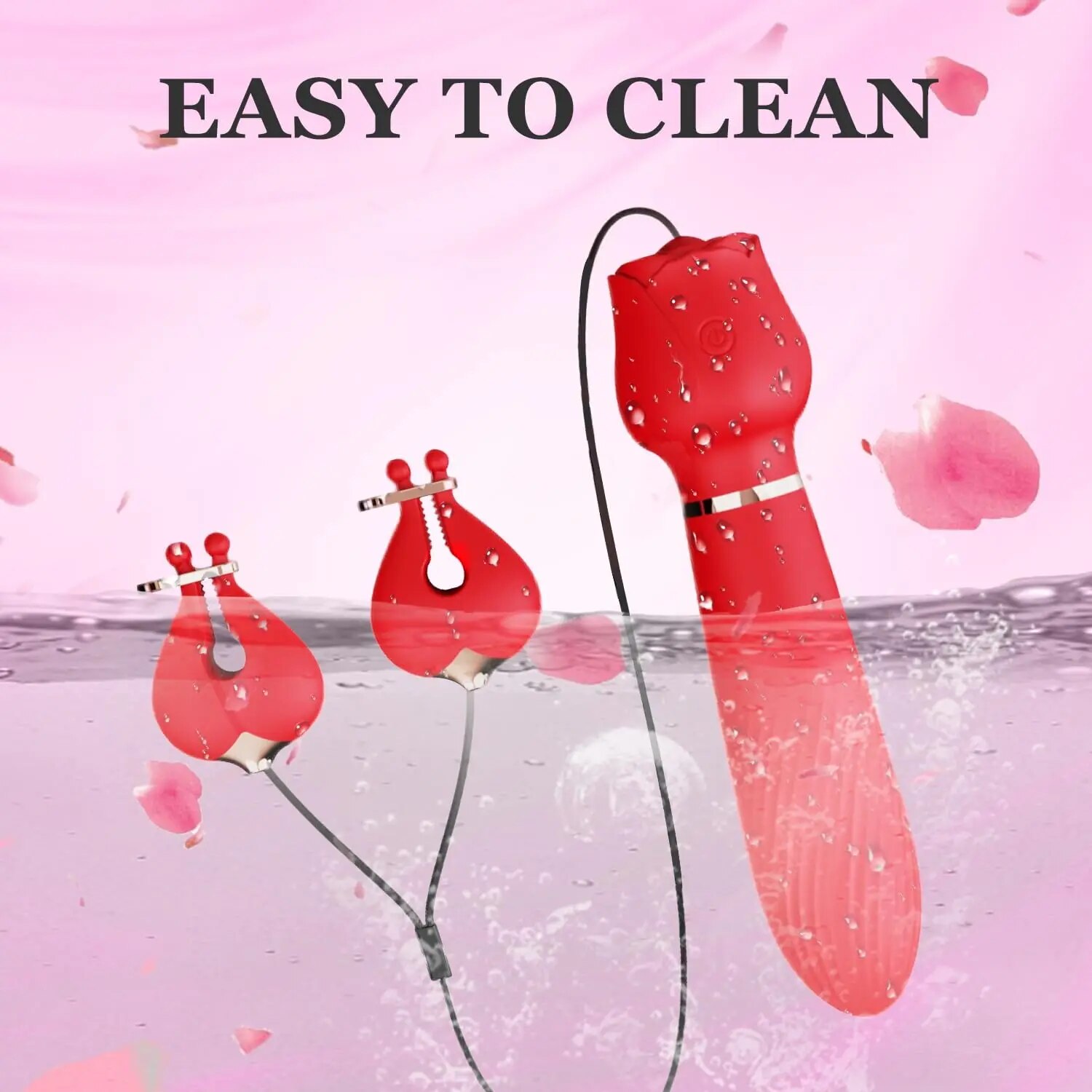 Chày Rung 2 Đầu Kích Thích Điểm G - Kẹp Vú Mới Lạ