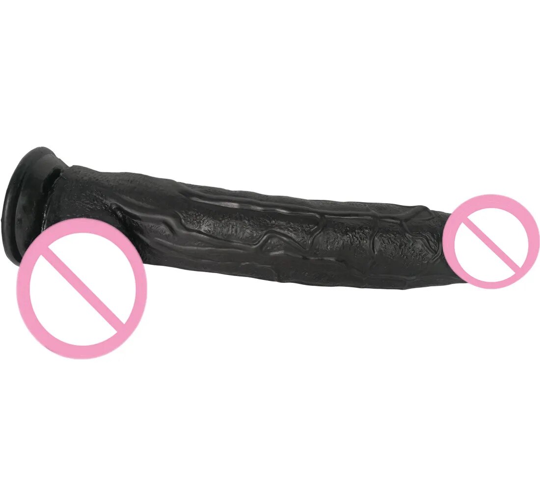 Dương vật giả dán tường đen size lớn, siêu thực, hàng to