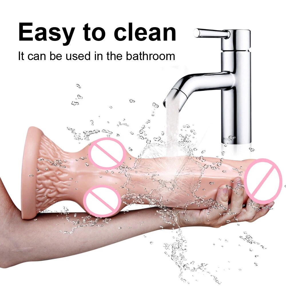 Dương vật giả siêu mềm size lớn silicon cao cấp dán tường