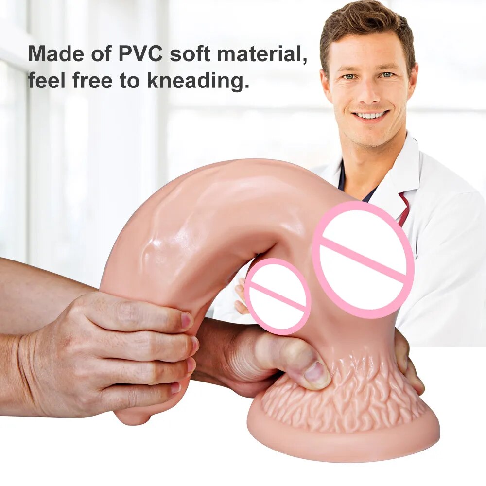 Dương vật giả siêu mềm size lớn silicon cao cấp dán tường