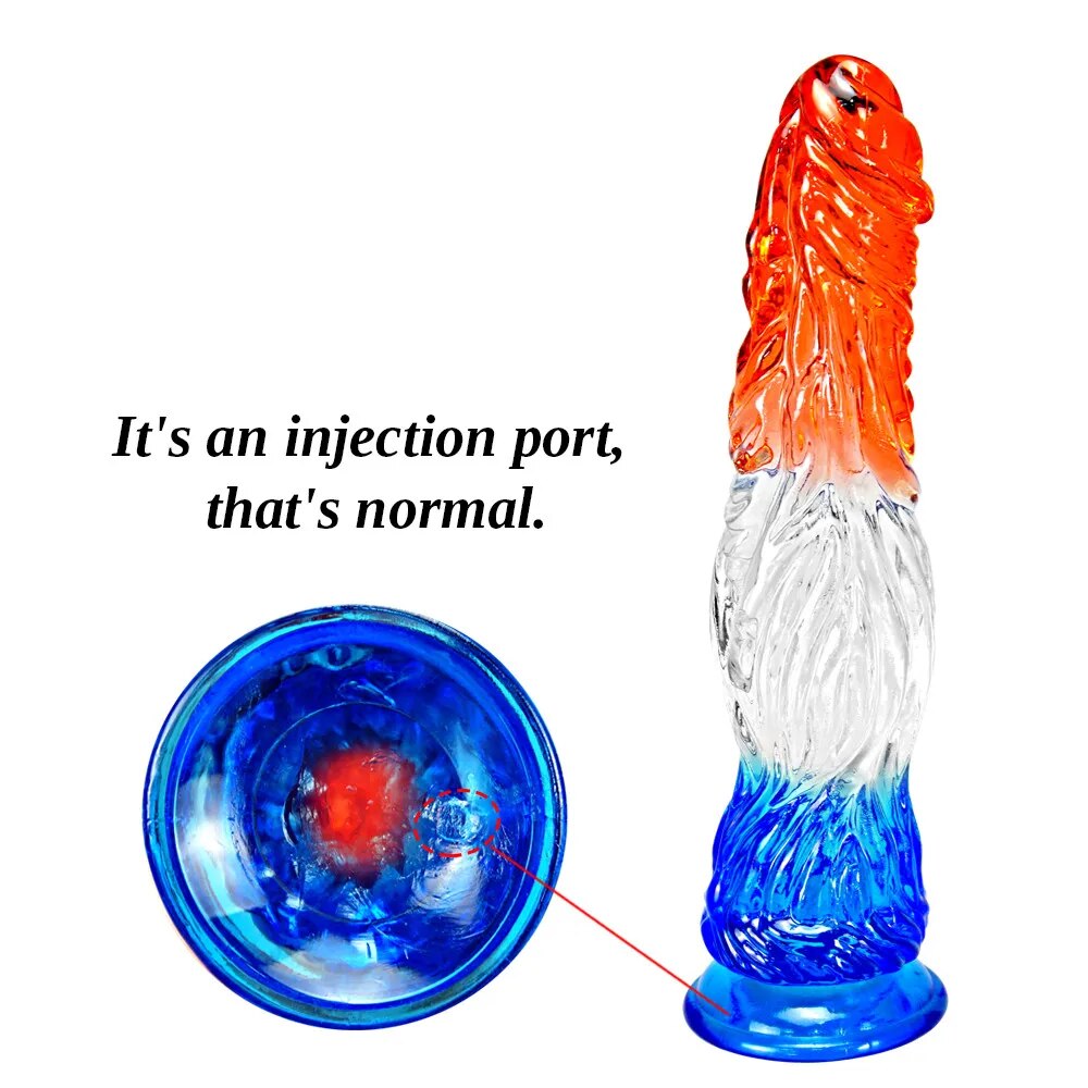 Dương vật giả silicon đa màu dán tường siêu mềm mại hấp dẫn