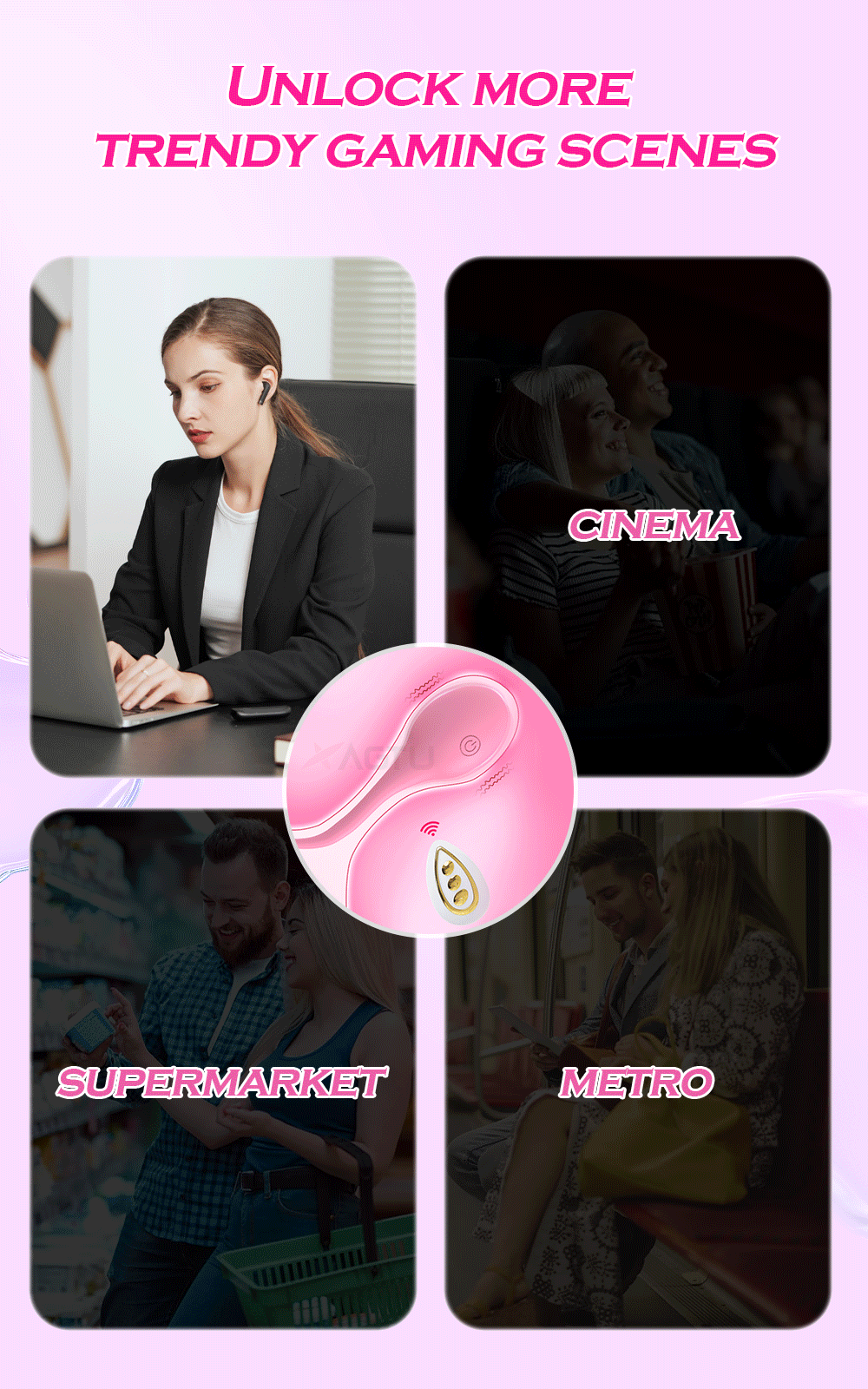 Trứng rung không dây nhỏ gọn điều khiển từ xa siêu kích thích