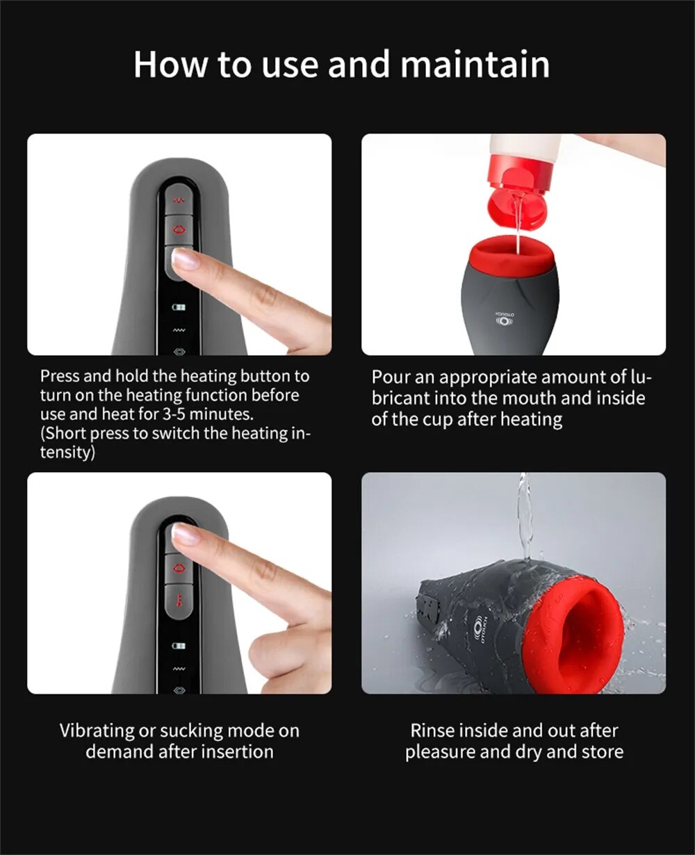 AirTurn 2 OTouch Máy bú mút rung hút co bóp đa năng tiện lợi