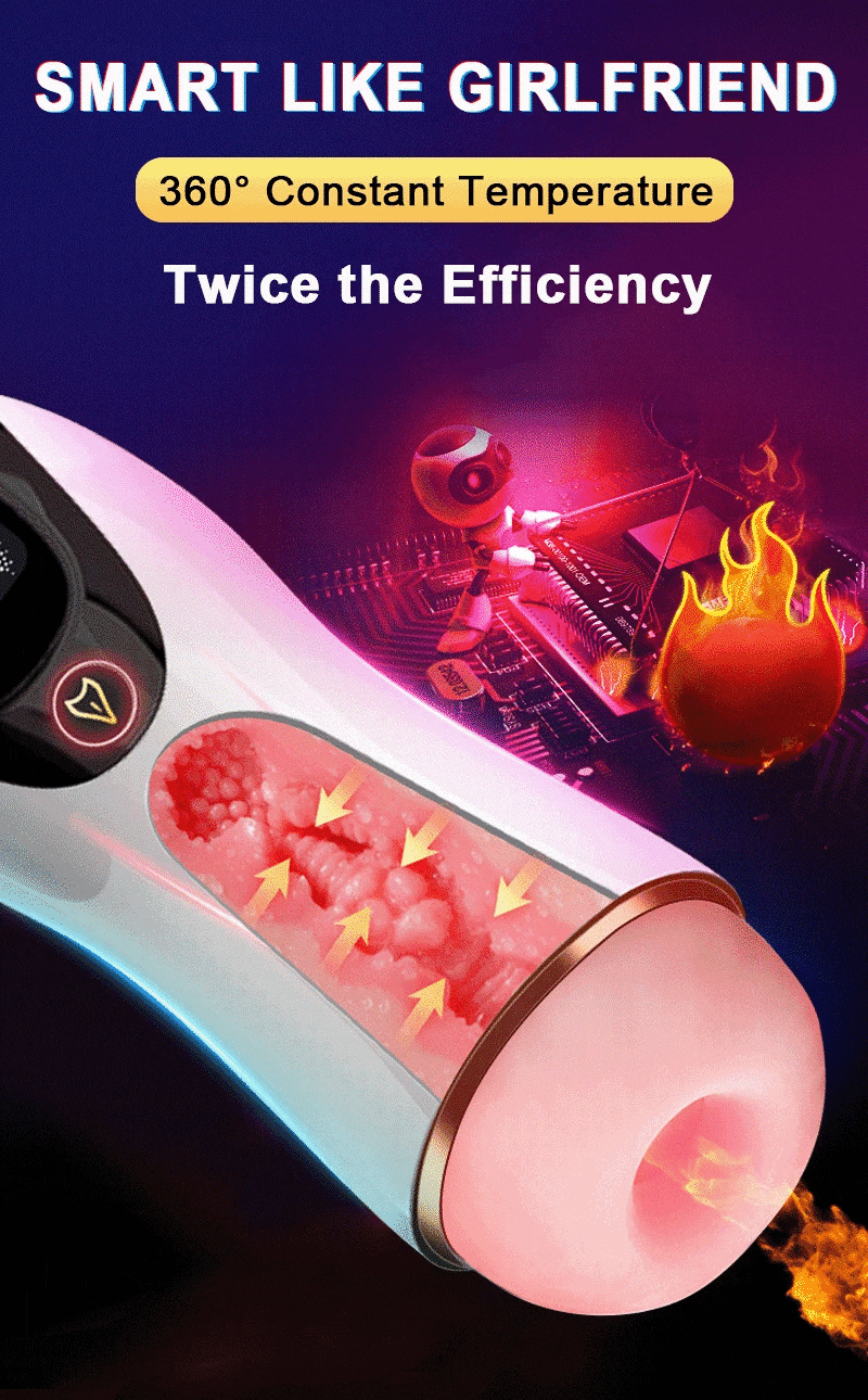 Âm đạo giả tự động rung co bóp búm nóng siêu chân thực