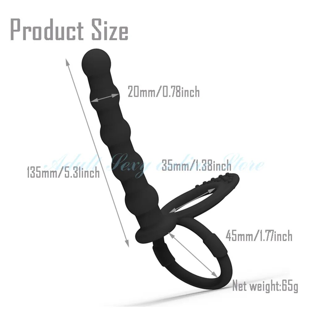 Đồ chơi người lớn gay combo dương vật giả vòng đeo hậu môn kích thích