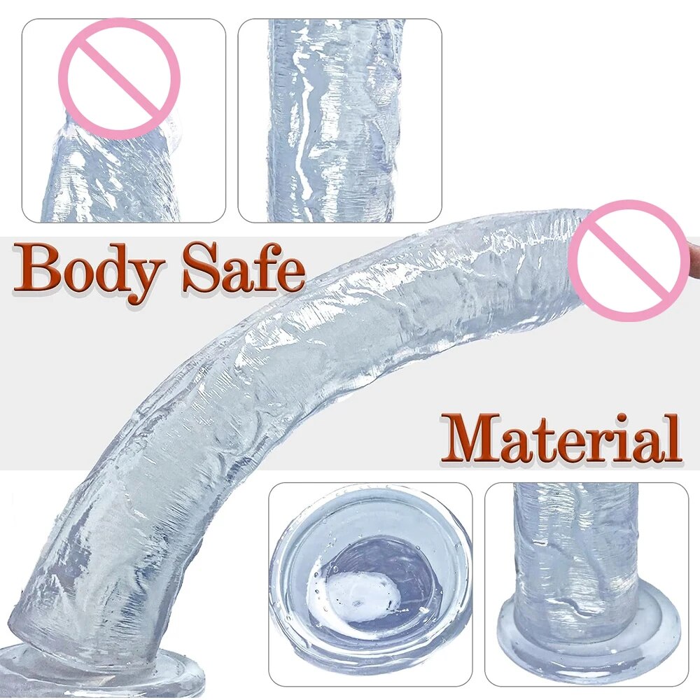 Dương Vật Giả Dính Tường 13 Inch Silicon Mềm Mại Chân Thật