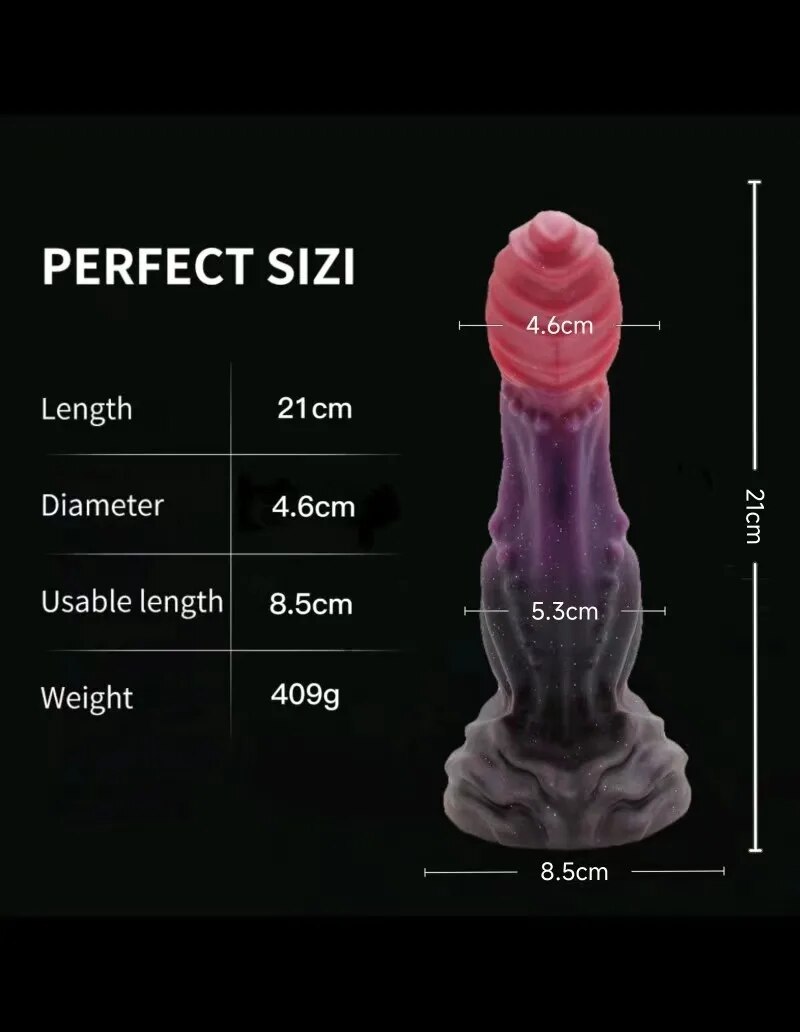 Dương vật giả gắn tường độc đáo Khủng Long Ngựa Vảy Rắn chất lượng cao